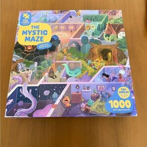 The Mystic Maze 1000-Piece Jigsaw Puzzle — Tiny Worlds Multicolor